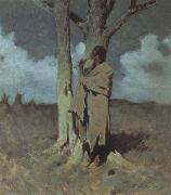 Frederic Remington The Love Call (mk43) oil on canvas